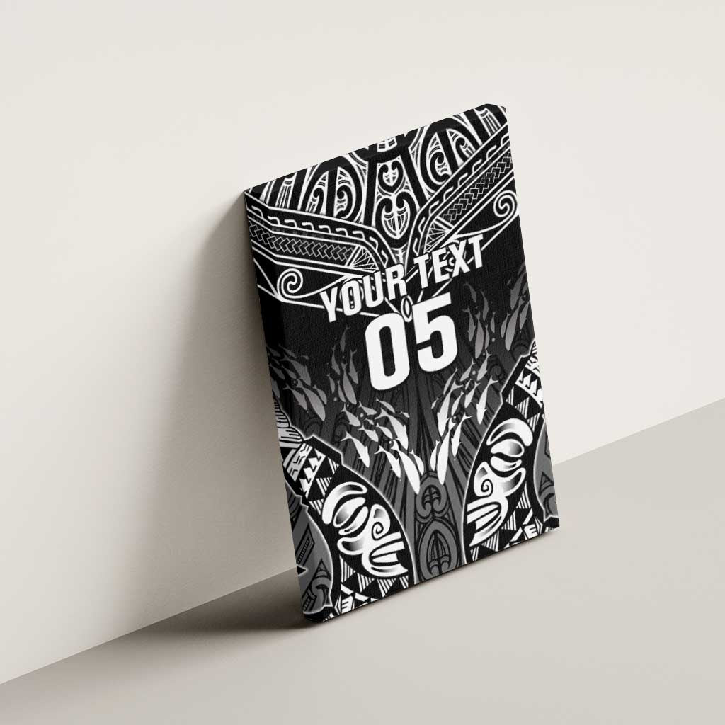 Custom New Zealand Fishing Canvas Wall Art Aotearoa Maori Koru - Polynesian Pride