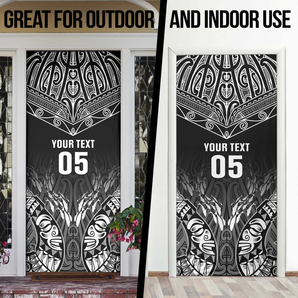 Custom New Zealand Fishing Door Cover Aotearoa Maori Koru - Polynesian Pride