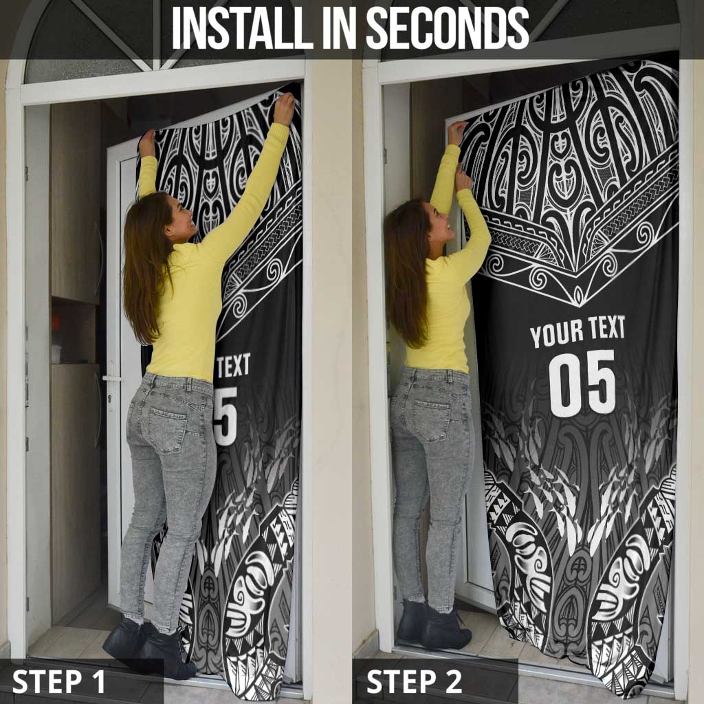 Custom New Zealand Fishing Door Cover Aotearoa Maori Koru - Polynesian Pride