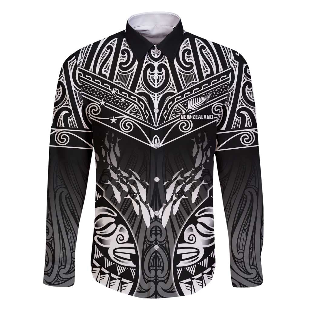 Custom New Zealand Fishing Family Matching Short Sleeve Bodycon Dress and Hawaiian Shirt Aotearoa Maori Koru - Polynesian Pride