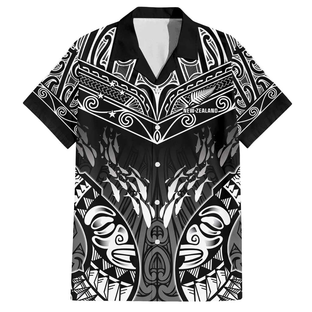 Custom New Zealand Fishing Family Matching Tank Maxi Dress and Hawaiian Shirt Aotearoa Maori Koru - Polynesian Pride