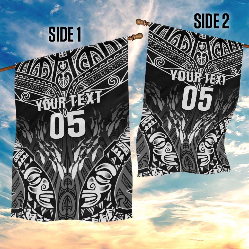 Custom New Zealand Fishing Garden Flag Aotearoa Maori Koru - Polynesian Pride