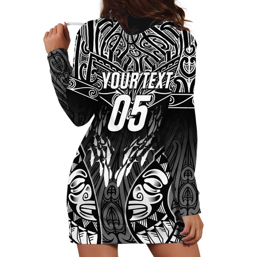 Custom New Zealand Fishing Hoodie Dress Aotearoa Maori Koru - Polynesian Pride