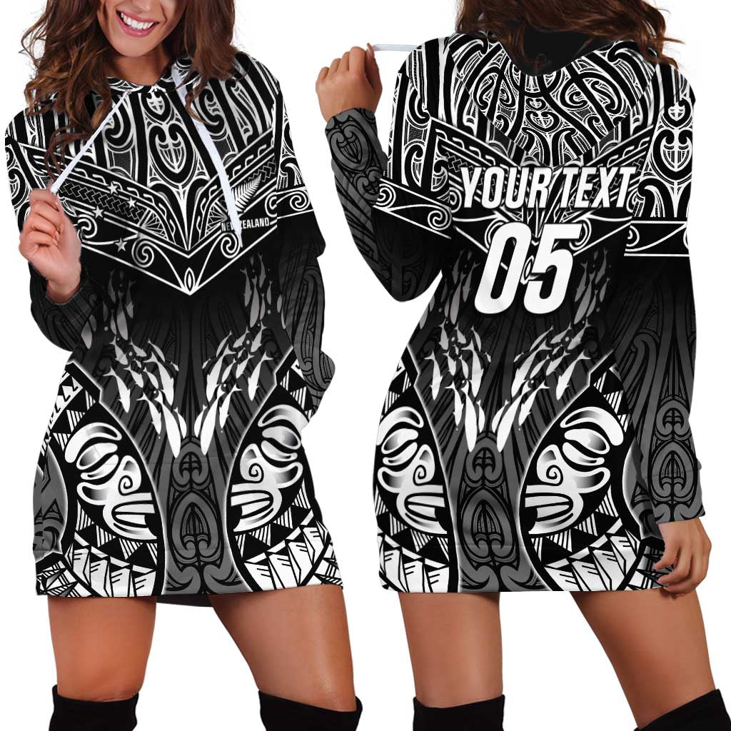 Custom New Zealand Fishing Hoodie Dress Aotearoa Maori Koru - Polynesian Pride
