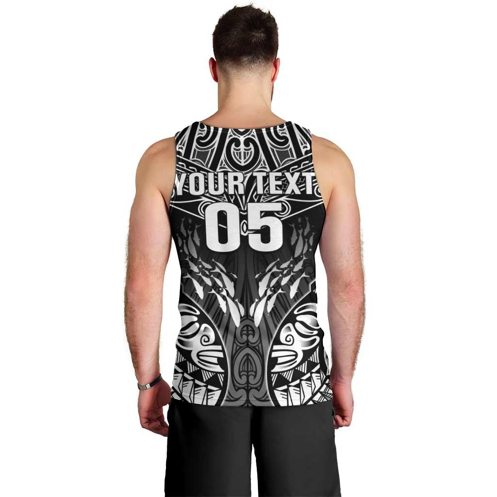 Custom New Zealand Fishing Men Tank Top Aotearoa Maori Koru LT05 - Polynesian Pride