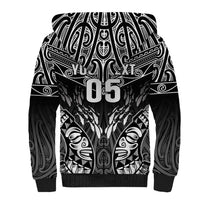 Custom New Zealand Fishing Sherpa Hoodie Aotearoa Maori Koru - Polynesian Pride