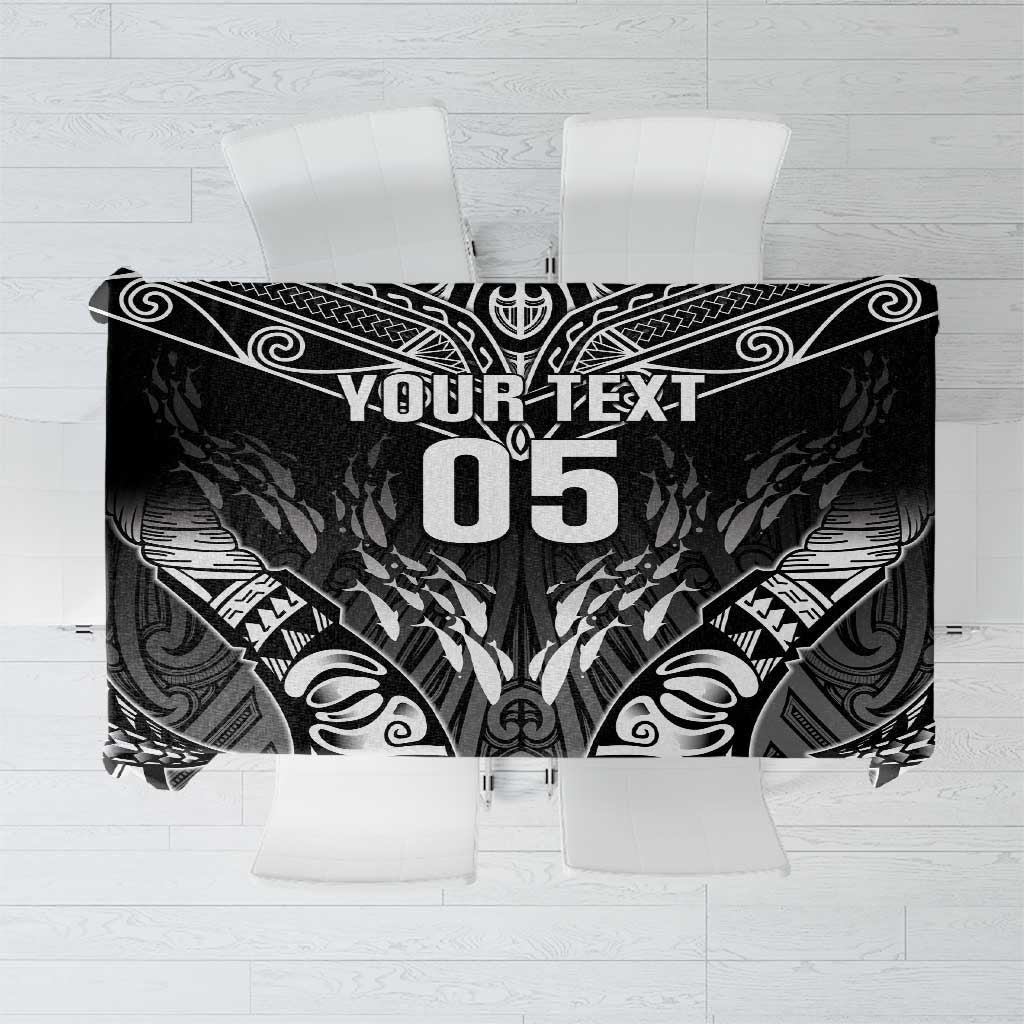 Custom New Zealand Fishing Tablecloth Aotearoa Maori Koru - Polynesian Pride