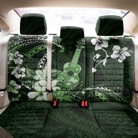 Hawaii Ukulele Back Car Seat Cover Polynesian Pattern Mix Hibiscus Green Version