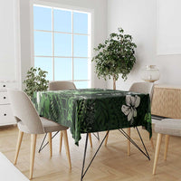 Hawaii Ukulele Tablecloth Polynesian Pattern Mix Hibiscus Green Version LT05 - Polynesian Pride