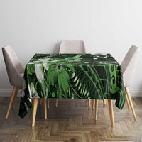 Hawaii Ukulele Tablecloth Polynesian Pattern Mix Hibiscus Green Version LT05 - Polynesian Pride