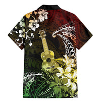 Hawaii Ukulele Family Matching Mermaid Dress and Hawaiian Shirt Polynesian Pattern Mix Hibiscus Reggae Version LT05 - Polynesian Pride