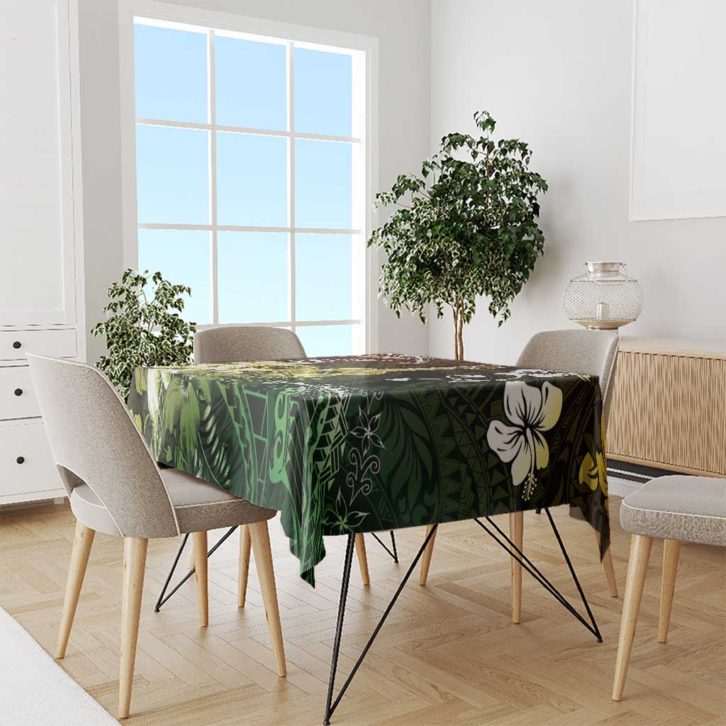 Hawaii Ukulele Tablecloth Polynesian Pattern Mix Hibiscus Reggae Version LT05 - Polynesian Pride