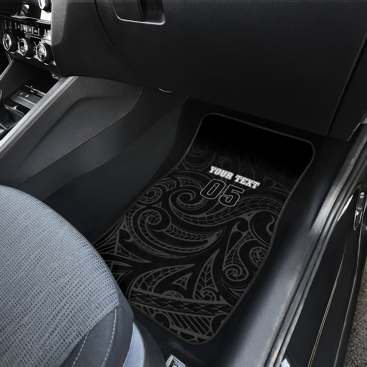 Custom New Zealand Marathon Car Mats Maori Style
