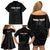 Custom New Zealand Marathon Family Matching Off Shoulder Short Dress and Hawaiian Shirt Maori Style