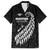 Custom New Zealand Marathon Family Matching Off Shoulder Short Dress and Hawaiian Shirt Maori Style