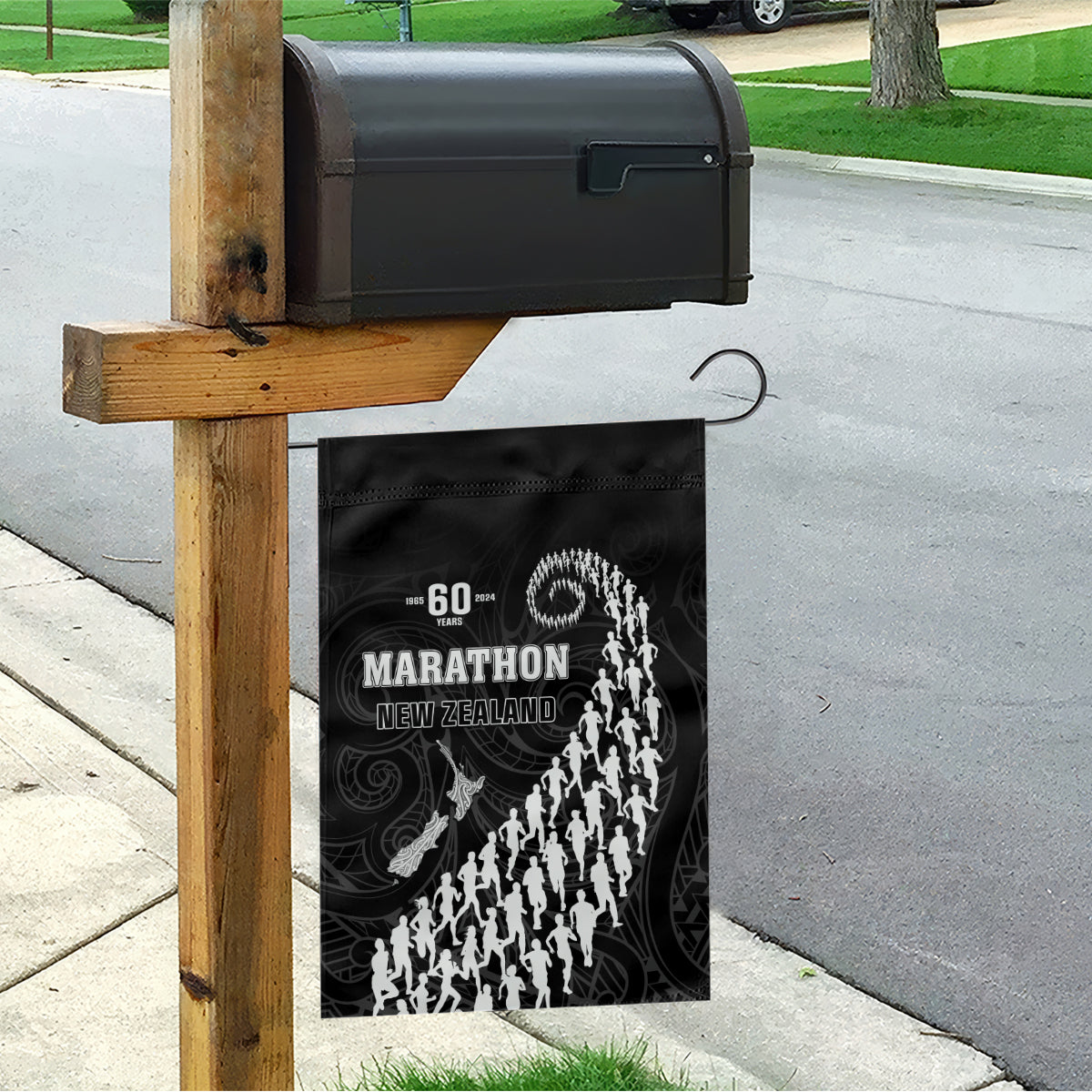 New Zealand Marathon Garden Flag Maori Style
