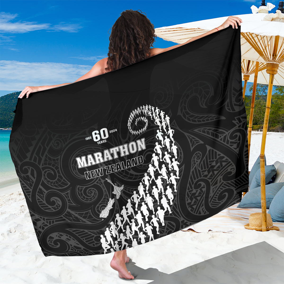 New Zealand Marathon Sarong Maori Style