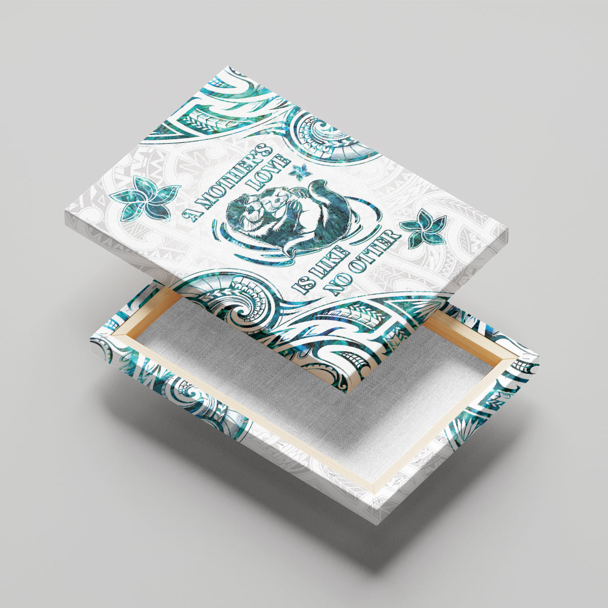 New Zealand Aotearoa Hari Ra Mama Canvas Wall Art A Mother's Love Is Like No Otter