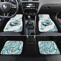 New Zealand Aotearoa Hari Ra Mama Car Mats A Mother's Love Is Like No Otter LT05 Set 4pcs White - Polynesian Pride