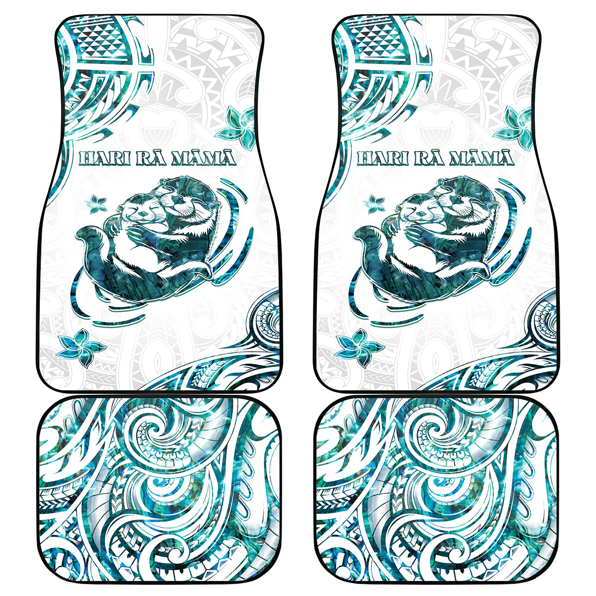 New Zealand Aotearoa Hari Ra Mama Car Mats A Mother's Love Is Like No Otter LT05 - Polynesian Pride