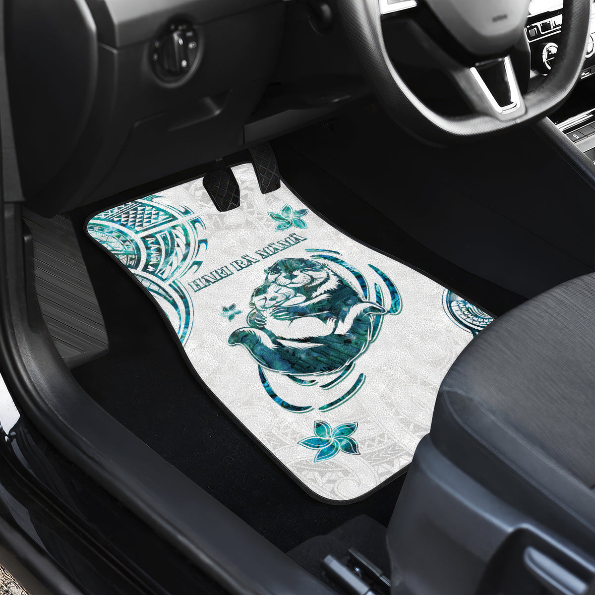 New Zealand Aotearoa Hari Ra Mama Car Mats A Mother's Love Is Like No Otter LT05 - Polynesian Pride