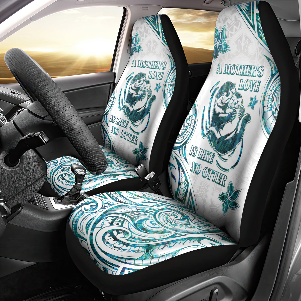 New Zealand Aotearoa Hari Ra Mama Car Seat Cover A Mother's Love Is Like No Otter