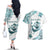 New Zealand Aotearoa Hari Ra Mama Couples Matching Off The Shoulder Long Sleeve Dress and Hawaiian Shirt A Mother's Love Is Like No Otter