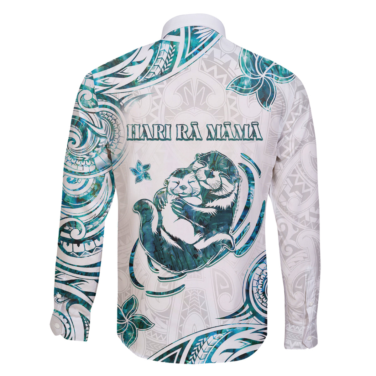 New Zealand Aotearoa Hari Ra Mama Family Matching Mermaid Dress and Hawaiian Shirt A Mother's Love Is Like No Otter LT05 - Polynesian Pride