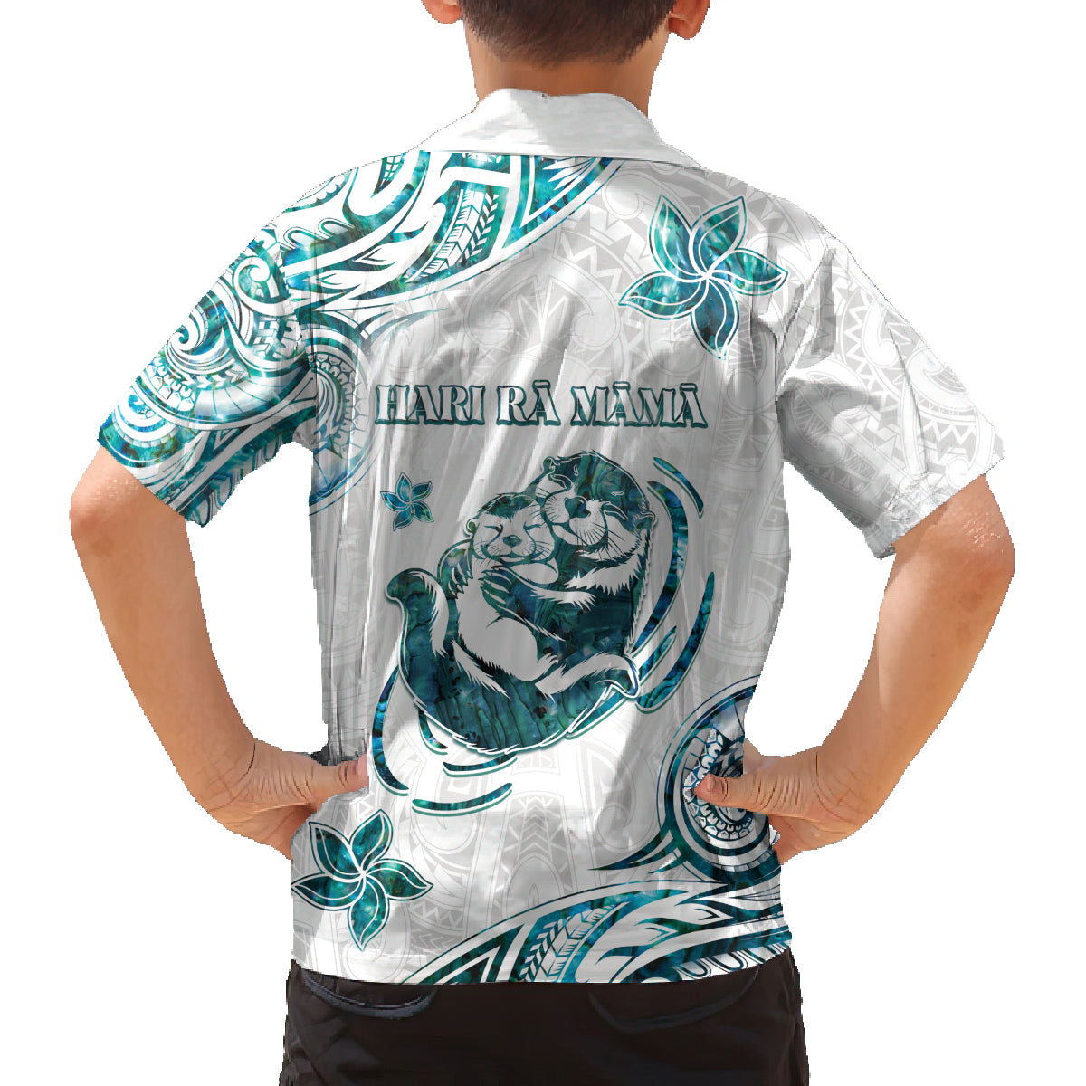 New Zealand Aotearoa Hari Ra Mama Family Matching Puletasi and Hawaiian Shirt A Mother's Love Is Like No Otter LT05 - Polynesian Pride