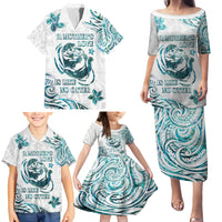 New Zealand Aotearoa Hari Ra Mama Family Matching Puletasi and Hawaiian Shirt A Mother's Love Is Like No Otter LT05 - Polynesian Pride