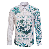 New Zealand Aotearoa Hari Ra Mama Family Matching Short Sleeve Bodycon Dress and Hawaiian Shirt A Mother's Love Is Like No Otter LT05 Dad's Shirt - Long Sleeve White - Polynesian Pride
