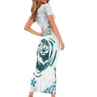 New Zealand Aotearoa Hari Ra Mama Family Matching Short Sleeve Bodycon Dress and Hawaiian Shirt A Mother's Love Is Like No Otter LT05 - Polynesian Pride