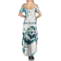 New Zealand Aotearoa Hari Ra Mama Family Matching Summer Maxi Dress and Hawaiian Shirt A Mother's Love Is Like No Otter LT05 - Polynesian Pride