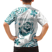 New Zealand Aotearoa Hari Ra Mama Family Matching Tank Maxi Dress and Hawaiian Shirt A Mother's Love Is Like No Otter LT05 - Polynesian Pride