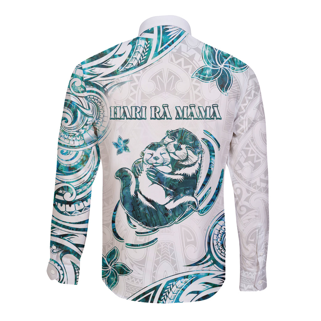 New Zealand Aotearoa Hari Ra Mama Long Sleeve Button Shirt A Mother's Love Is Like No Otter