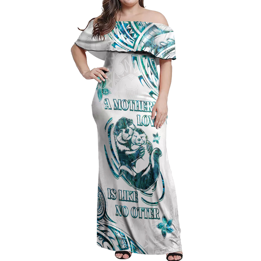 New Zealand Aotearoa Hari Ra Mama Off Shoulder Maxi Dress A Mother's Love Is Like No Otter