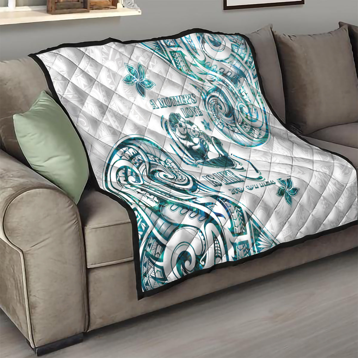 New Zealand Aotearoa Hari Ra Mama Quilt A Mother's Love Is Like No Otter LT05 - Polynesian Pride