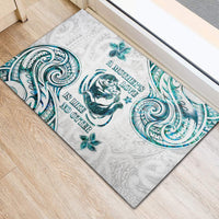 New Zealand Aotearoa Hari Ra Mama Rubber Doormat A Mother's Love Is Like No Otter LT05 - Polynesian Pride