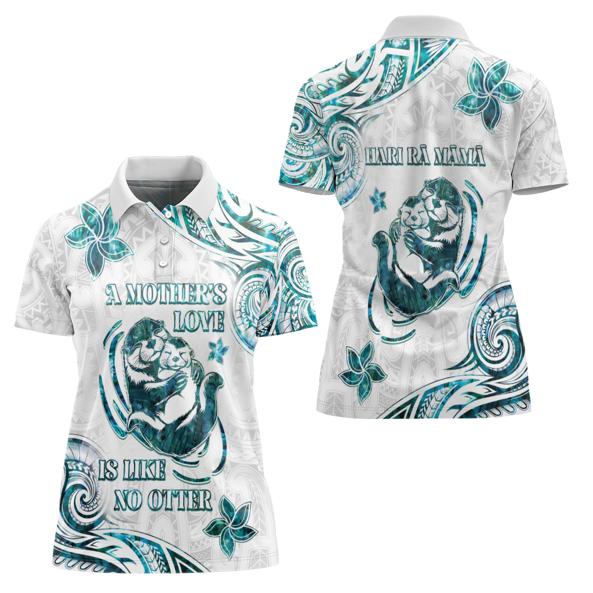New Zealand Aotearoa Hari Ra Mama Women Polo Shirt A Mother's Love Is Like No Otter