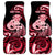 Personalised New Zealand Maori Taniwha Car Mats Silver Fern Red Version