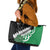 New Zealand And Ireland Rugby Leather Tote Bag Silver Fern With Celtic Cross
