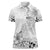 Hawaii Hibiscus With White Polynesian Pattern Women Polo Shirt