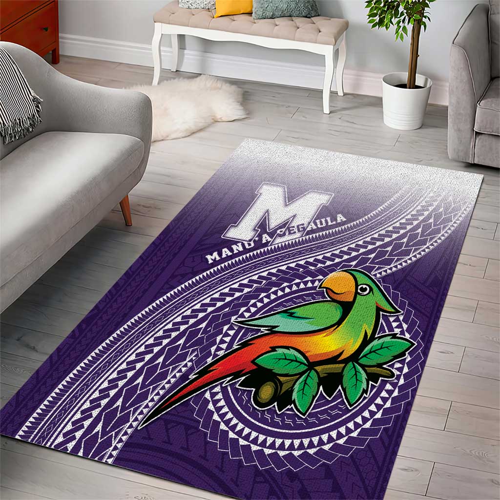 Manua High School Area Rug Polynesian Tribal Pattern LT05 - Polynesian Pride