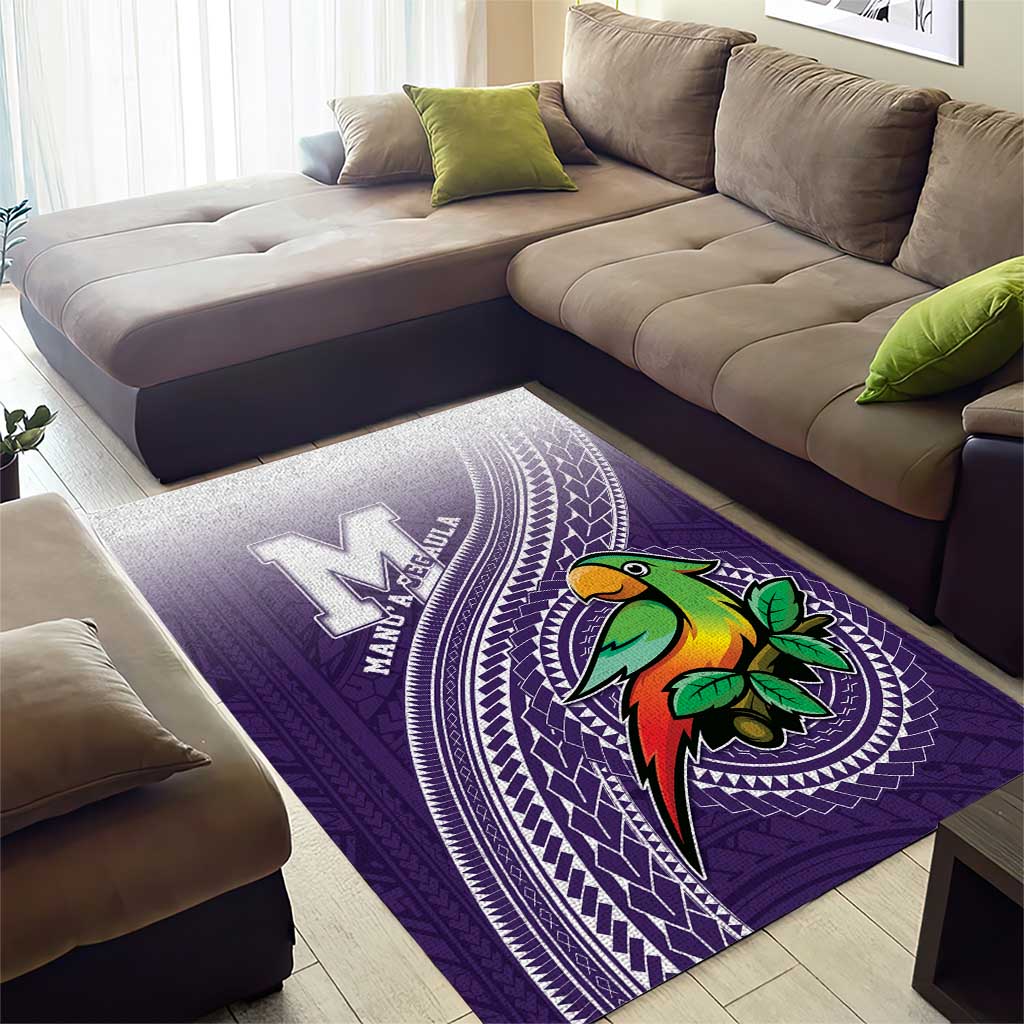 Manua High School Area Rug Polynesian Tribal Pattern LT05 - Polynesian Pride