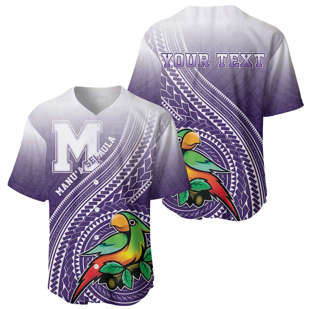 Personalized Manua High School Baseball Jersey Polynesian Tribal Pattern LT05 - Polynesian Pride