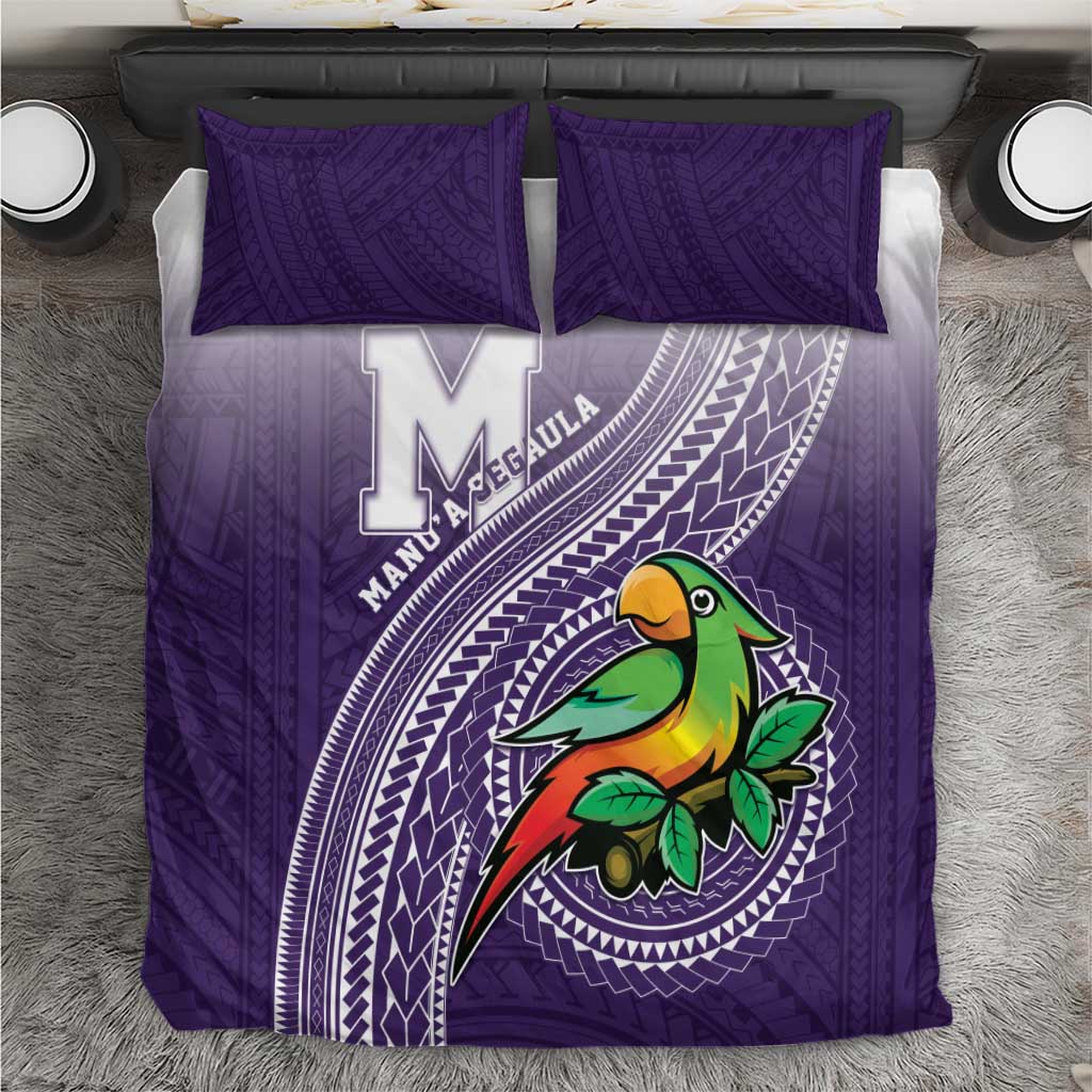 Manua High School Bedding Set Polynesian Tribal Pattern