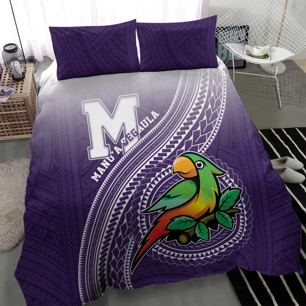 Manua High School Bedding Set Polynesian Tribal Pattern