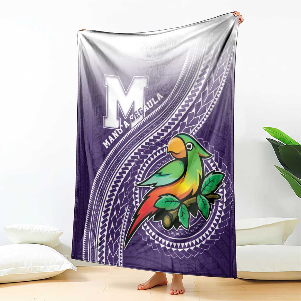 Manua High School Blanket Polynesian Tribal Pattern