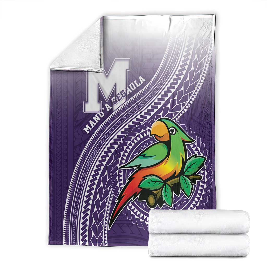 Manua High School Blanket Polynesian Tribal Pattern
