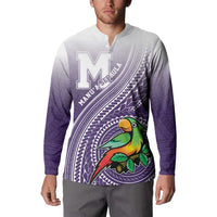 Personalized Manua High School Button Sweatshirt Polynesian Tribal Pattern LT05 - Polynesian Pride